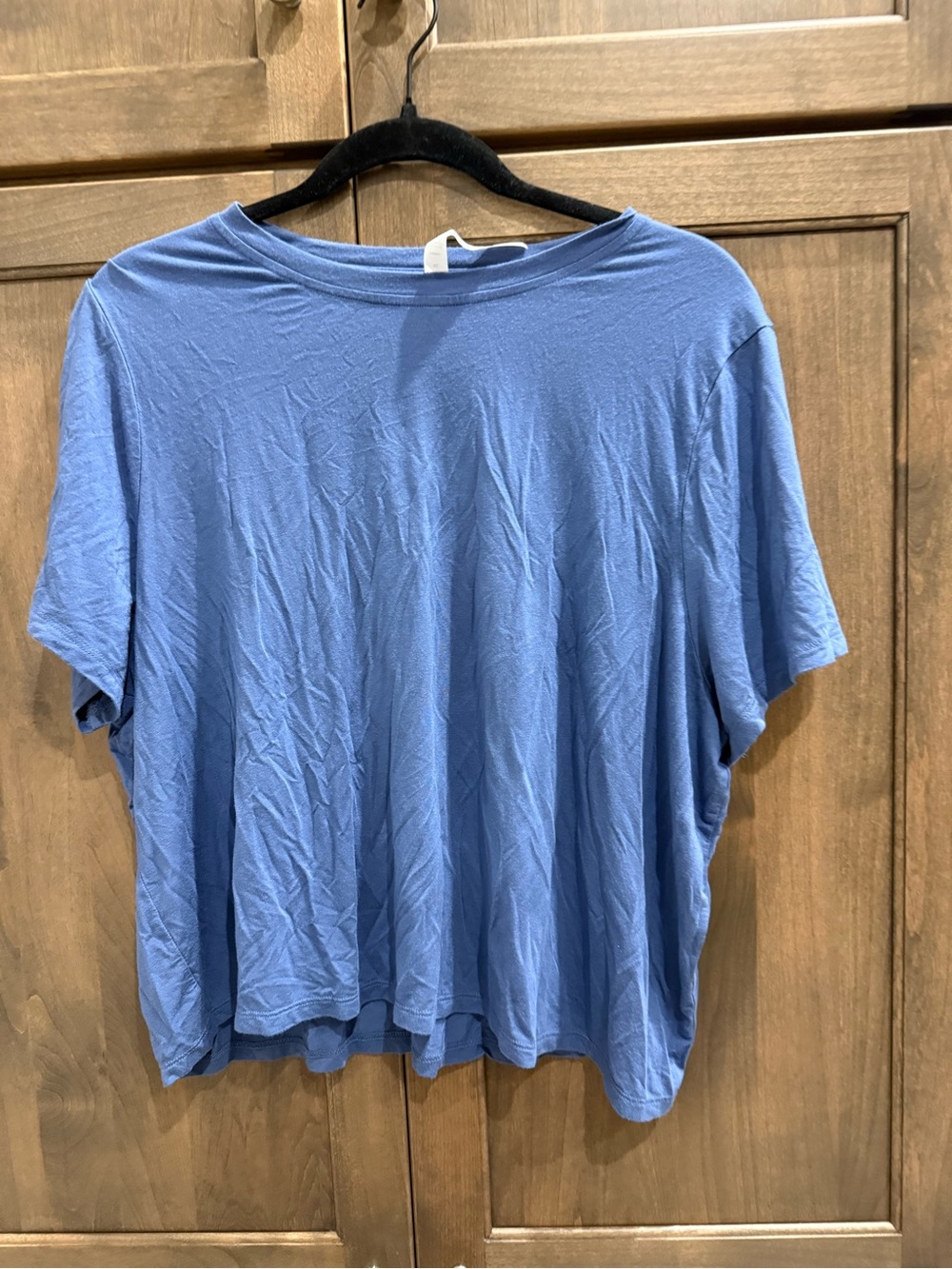 nuuds Relaxed Short-Sleeve Tee in Dusty Blue